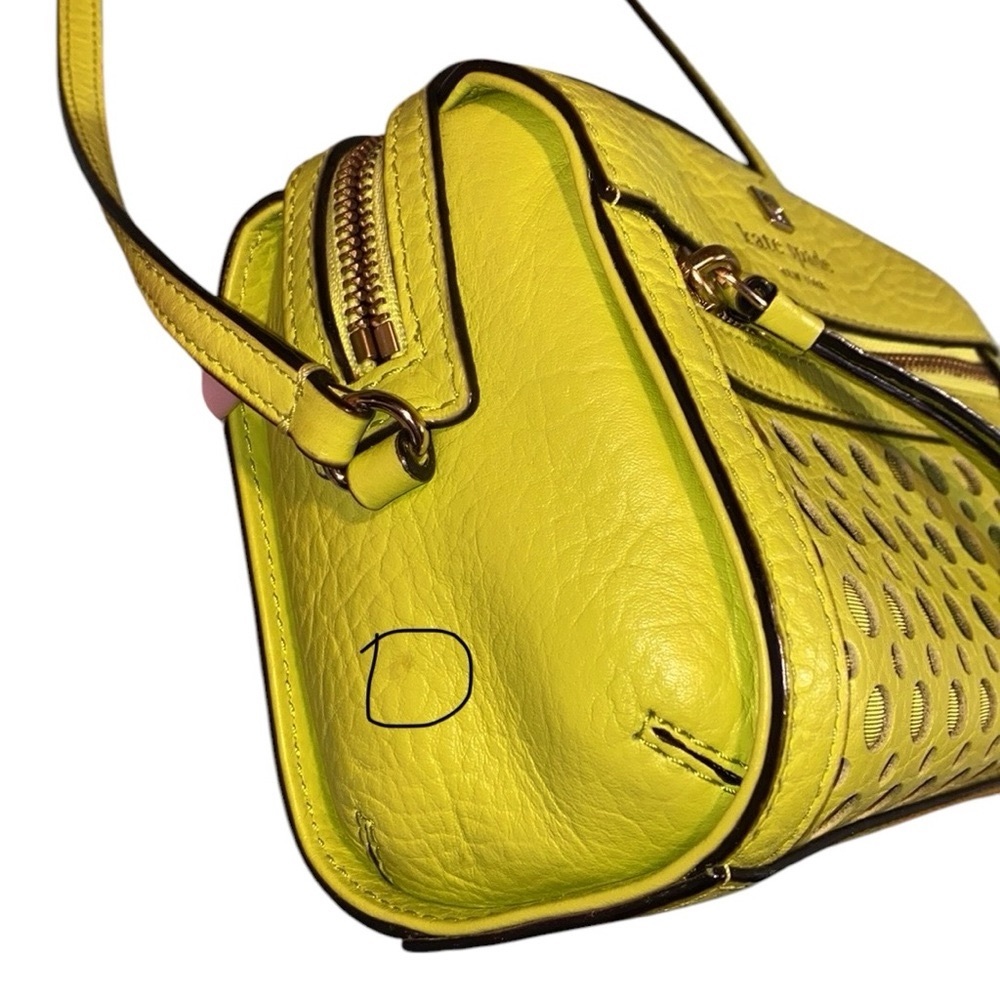 NWOT Kate Spade Green Leather Crossbody Bag - Picture 6 of 14